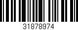 Código de barras (EAN, GTIN, SKU, ISBN): '31878974'