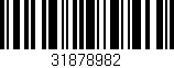 Código de barras (EAN, GTIN, SKU, ISBN): '31878982'