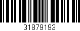 Código de barras (EAN, GTIN, SKU, ISBN): '31879193'