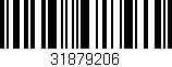 Código de barras (EAN, GTIN, SKU, ISBN): '31879206'