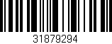 Código de barras (EAN, GTIN, SKU, ISBN): '31879294'