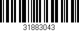 Código de barras (EAN, GTIN, SKU, ISBN): '31883043'