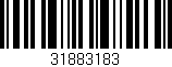 Código de barras (EAN, GTIN, SKU, ISBN): '31883183'