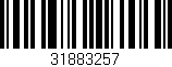 Código de barras (EAN, GTIN, SKU, ISBN): '31883257'