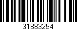 Código de barras (EAN, GTIN, SKU, ISBN): '31883294'
