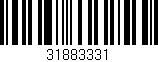 Código de barras (EAN, GTIN, SKU, ISBN): '31883331'