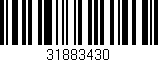 Código de barras (EAN, GTIN, SKU, ISBN): '31883430'