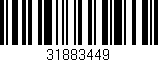 Código de barras (EAN, GTIN, SKU, ISBN): '31883449'
