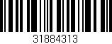 Código de barras (EAN, GTIN, SKU, ISBN): '31884313'