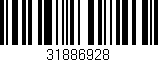 Código de barras (EAN, GTIN, SKU, ISBN): '31886928'