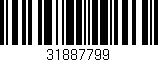Código de barras (EAN, GTIN, SKU, ISBN): '31887799'