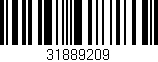 Código de barras (EAN, GTIN, SKU, ISBN): '31889209'