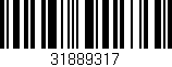 Código de barras (EAN, GTIN, SKU, ISBN): '31889317'