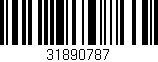 Código de barras (EAN, GTIN, SKU, ISBN): '31890787'