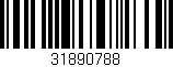 Código de barras (EAN, GTIN, SKU, ISBN): '31890788'
