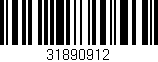 Código de barras (EAN, GTIN, SKU, ISBN): '31890912'