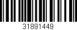 Código de barras (EAN, GTIN, SKU, ISBN): '31891449'