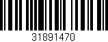 Código de barras (EAN, GTIN, SKU, ISBN): '31891470'