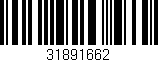 Código de barras (EAN, GTIN, SKU, ISBN): '31891662'