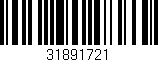 Código de barras (EAN, GTIN, SKU, ISBN): '31891721'