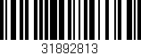 Código de barras (EAN, GTIN, SKU, ISBN): '31892813'