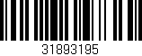 Código de barras (EAN, GTIN, SKU, ISBN): '31893195'