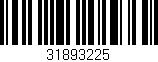 Código de barras (EAN, GTIN, SKU, ISBN): '31893225'