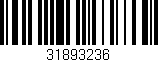 Código de barras (EAN, GTIN, SKU, ISBN): '31893236'