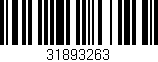 Código de barras (EAN, GTIN, SKU, ISBN): '31893263'