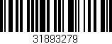 Código de barras (EAN, GTIN, SKU, ISBN): '31893279'