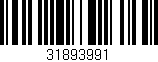 Código de barras (EAN, GTIN, SKU, ISBN): '31893991'