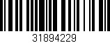 Código de barras (EAN, GTIN, SKU, ISBN): '31894229'