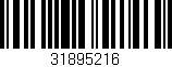 Código de barras (EAN, GTIN, SKU, ISBN): '31895216'