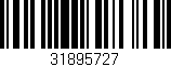 Código de barras (EAN, GTIN, SKU, ISBN): '31895727'