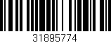 Código de barras (EAN, GTIN, SKU, ISBN): '31895774'