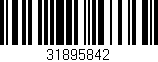 Código de barras (EAN, GTIN, SKU, ISBN): '31895842'