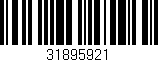 Código de barras (EAN, GTIN, SKU, ISBN): '31895921'