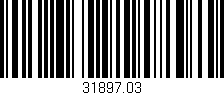 Código de barras (EAN, GTIN, SKU, ISBN): '31897.03'
