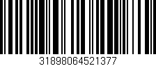 Código de barras (EAN, GTIN, SKU, ISBN): '31898064521377'