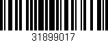 Código de barras (EAN, GTIN, SKU, ISBN): '31899017'