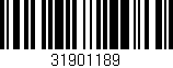 Código de barras (EAN, GTIN, SKU, ISBN): '31901189'