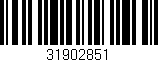 Código de barras (EAN, GTIN, SKU, ISBN): '31902851'