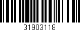 Código de barras (EAN, GTIN, SKU, ISBN): '31903118'