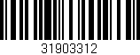 Código de barras (EAN, GTIN, SKU, ISBN): '31903312'
