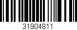 Código de barras (EAN, GTIN, SKU, ISBN): '31904811'