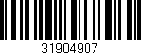 Código de barras (EAN, GTIN, SKU, ISBN): '31904907'