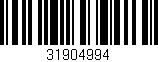 Código de barras (EAN, GTIN, SKU, ISBN): '31904994'