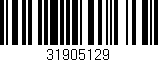 Código de barras (EAN, GTIN, SKU, ISBN): '31905129'