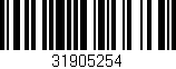 Código de barras (EAN, GTIN, SKU, ISBN): '31905254'