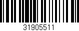 Código de barras (EAN, GTIN, SKU, ISBN): '31905511'